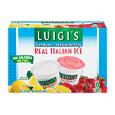 Luigi's Real Italian Ice lemon & strawberry, 6 cups Full-Size Picture